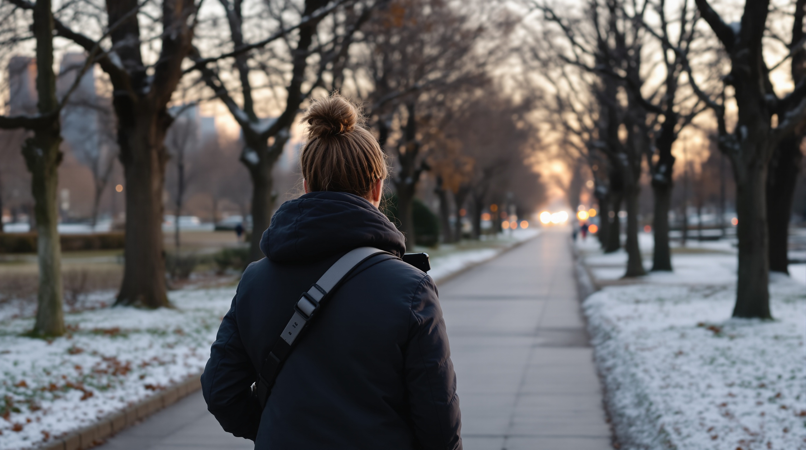 Flat lay of a minimal mobile-first street photography kit with phone, small camera, and accessories